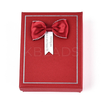 12Pcs 6 Colors Cardboard Jewelry Set Boxes CBOX-N015-02C-1