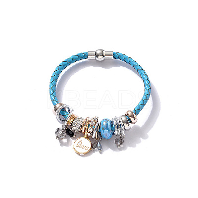 Faux Leather European Bracelets FS-WG51552-01-1