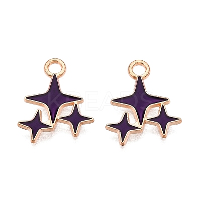 Alloy Enamel Pendants X1-ENAM-T020-38F-RS-1