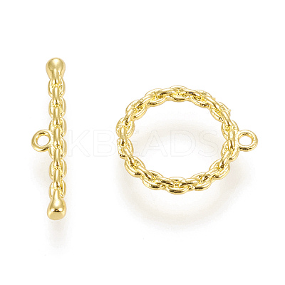 Brass Toggle Clasps KK-M108-D01-1