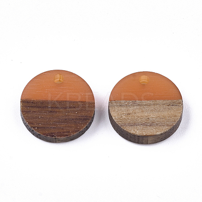 Resin & Walnut Wood Pendants RESI-S358-02E-13-1