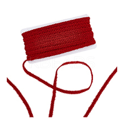 25M Polyester Braided Lace Trim OCOR-WH0082-300A-1