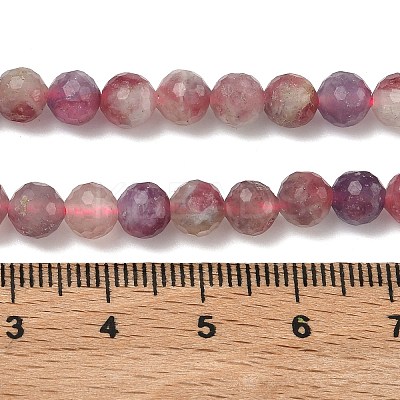 Natural Plum Blossom Tourmaline Beads Strands G-G927-22A-01-1