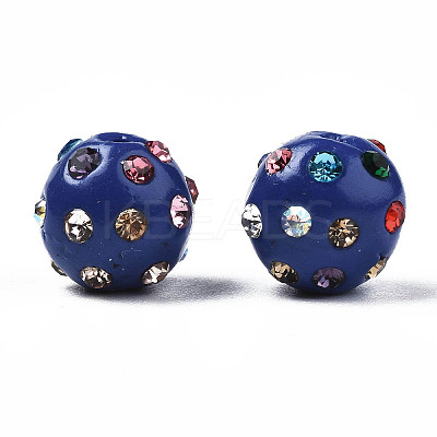 Polymer Clay Rhinestone Beads RB-T017-31A-A-1