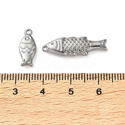 10Pcs 304 Stainless Steel Pendants STAS-P426-07P-1