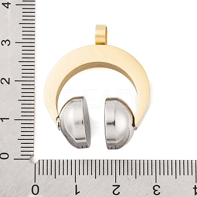 304 Stainless Steel Pendants STAS-K283-08G-1