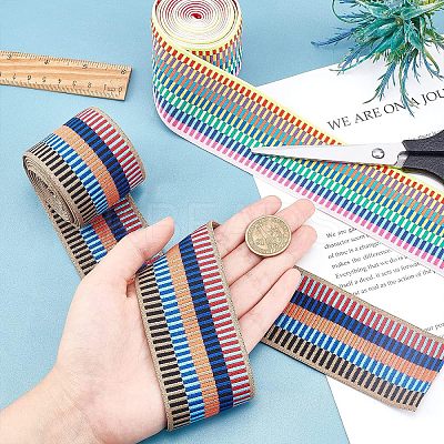 4 Yards 2 Styles Nylon Elastic Ribbon OCOR-CA0001-07-1