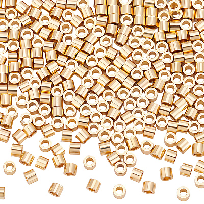 3Bags Brass Crimp Beads KK-BBC0026-10C-1