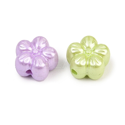 50Pcs Opaque Acrylic Imitation Pearl Beads OACR-FP0001-28-1