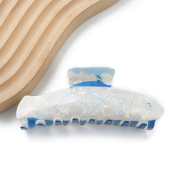 Whale PVC Large Claw Hair Clips PW-WGD61FE-05-1