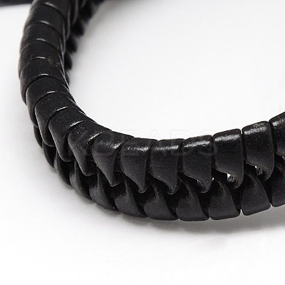 Trendy Unisex Casual Style Imitation Leather and Leather Bracelets BJEW-L302-01-1