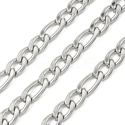 304 Stainless Steel Figaro Chains CHS-B012-03C-P-1