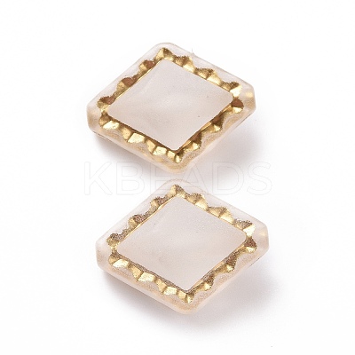 Plating Transparent Acrylic Beads OACR-P013-30E-1