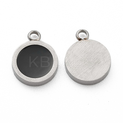Fashion 304 Stainless Steel Enamel Charms STAS-Z009-14P-1