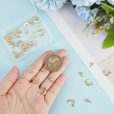 40Pcs 2 Style Brass Charms KK-HY0001-95-1