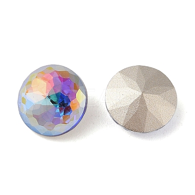 Glass Rhinestone Cabochons RGLA-L029-10B-BBLA-1