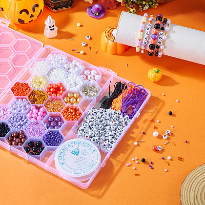 DIY 24 Style ABS & Acrylic Beads Jewelry Making Finding Kit DIY-TAC0031-01-1