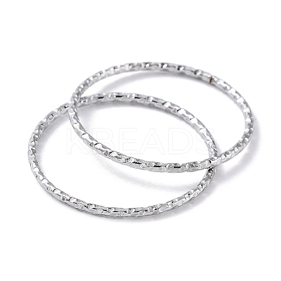 Non-Tarnish 304 Stainless Steel Textured Finger Rings RJEW-G298-03P-1