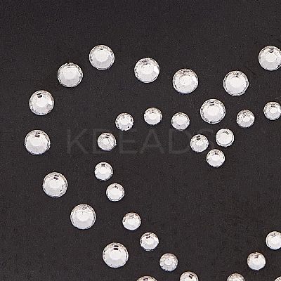 Glitter Hotfix Rhinestone(Hot Melt Adhesive On The Back) DIY-FG0001-45-1