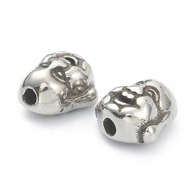 304 Stainless Steel Beads STAS-J037-12AS-1
