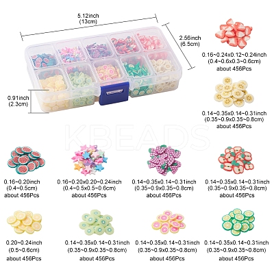 60G 10 Style Handmade Polymer Clay Nail Art Decoration CLAY-FS0001-31-1