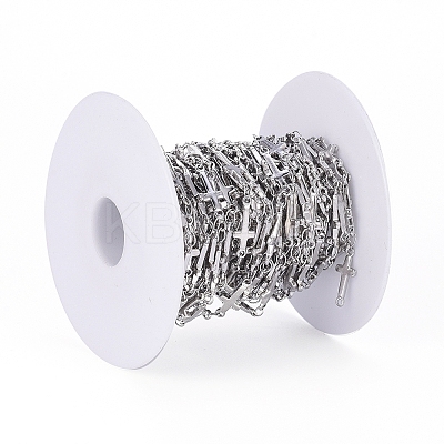 Tarnish Resistant 304 Stainless Steel Link Chains CHS-G014-03P-1