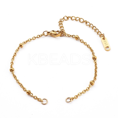 304 Stainless Steel Cable Chains Bracelets Making AJEW-JB00901-1