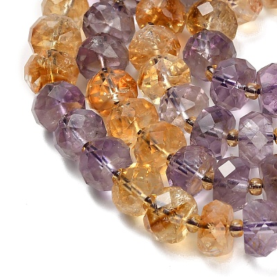 Natural Ametrine Beads Strands G-L634-E01-01-1