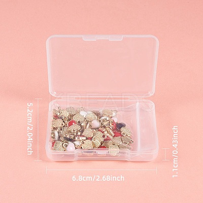 Heart Alloy Enamel Charms ENAM-PH0001-13-1