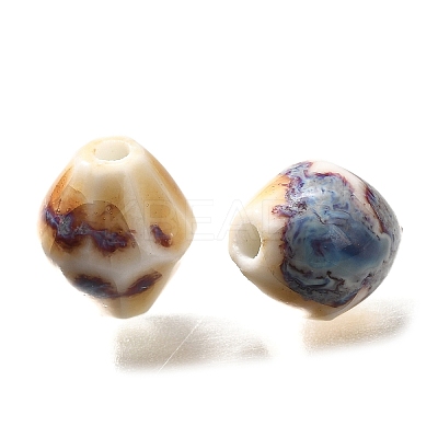 Vintage Style Glazed Ceramic Porcelain Beads PORC-H013-01-25-1