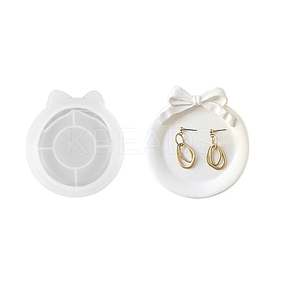 Bowknot Shape Jewelry Plate DIY Silicone Mold LS-DIY-K071-02B-1