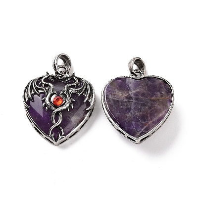 Natural Amethyst Pendants G-A207-01AS-09-1