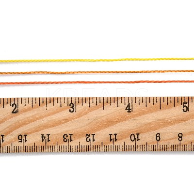 5 Rolls 5 Colors Round Waxed Polyester Cord YC-FS0001-02B-1