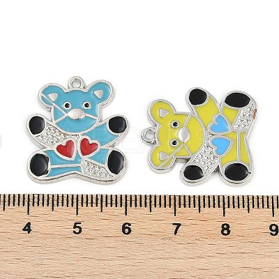 Alloy Enamel Pendants FIND-K020-28P-1