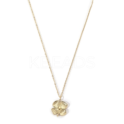 201 Stainless Steel Pendant Necklaces for Women NJEW-D055-07G-1