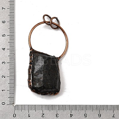 Natural Black Tourmaline Big Pendants G-A270-01R-1