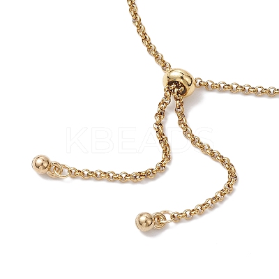 304 Stainless Steel Rolo Chain Slider Bracelet Makings AJEW-JB01254-01-1