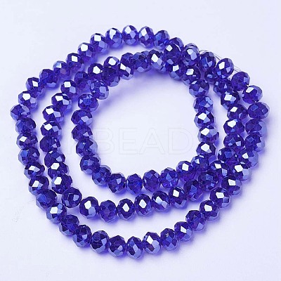 Electroplate Glass Beads Strands LS-EGLA-A034-T6mm-A11-1