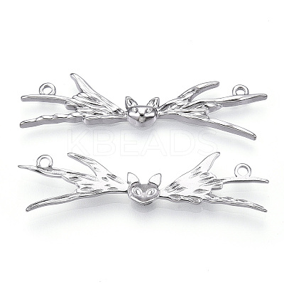 Non-Tarnish 304 Stainless Steel Connector Charms STAS-T063-214P-1