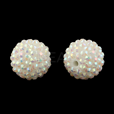 AB-Color Resin Rhinestone Beads RESI-S315-12x14-16-1