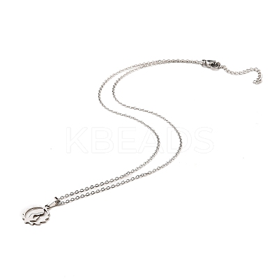 Non-Tarnish Stainless Steel Pendants Necklaces NJEW-K267-01D-P-1