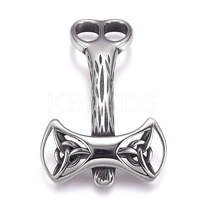 304 Stainless Steel Hammer Hook Clasps STAS-O114-081AS-1