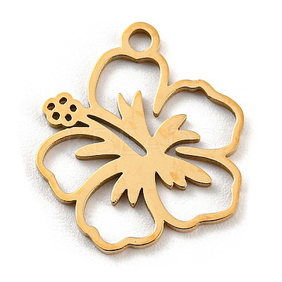 Golden Plated 304 Stainless Steel Pendants STAS-L271-01G-02-1
