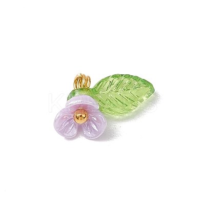 6pcs Resin Imitation Pearl Charms PALLOY-JF03423-1