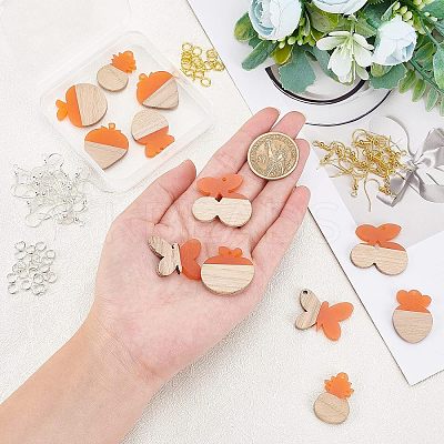 DIY Dangle Earring Making Kits RESI-OC0001-09-1