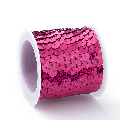 Eco-Friendly Plastic Paillette Beads PVC-Q092-6mm-P50108-1