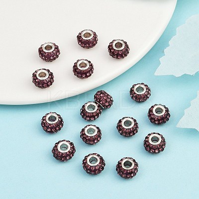 Resin Rhinestone Beads CPDL-H001-10x7mm-5-1