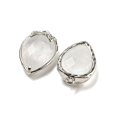 Natural Quartz Crystal Faceted Pendants G-M431-06P-09-1