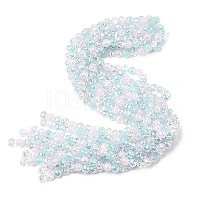 Electroplate Glass Beads Strands EGLA-D300-06-8mm-26-1