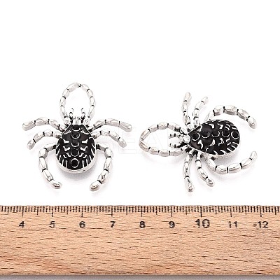 Alloy Rhinestone Enamel Pendants PALLOY-R151-67AS-01-1